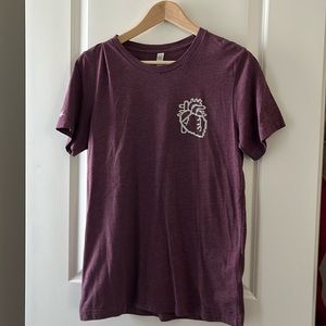 Lubdub Apparel short sleeved medical tea in heathered purple
